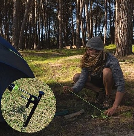 8 Pack Tent Stakes 12 inch Steel Tent Pegs
