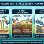 Are plastic tent stakes better than metal