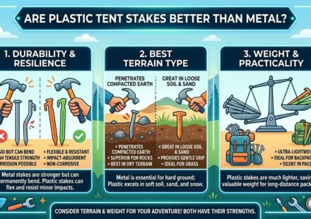 Are plastic tent stakes better than metal
