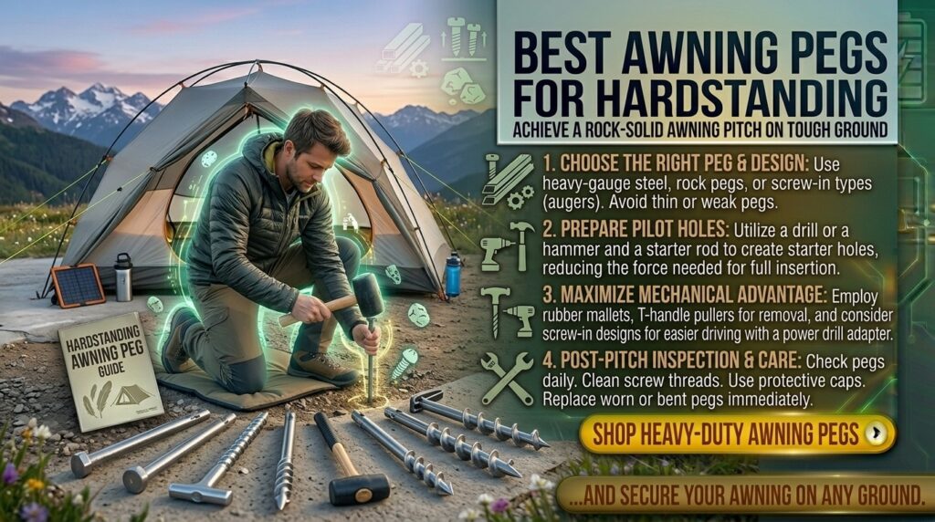 Best awning pegs for hardstanding