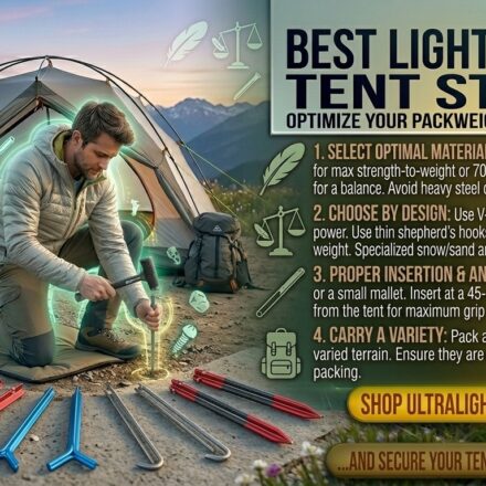 Best lightweight tent stakes