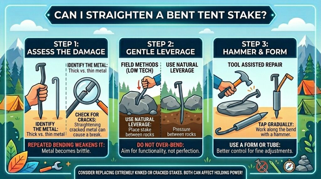 Can I Straighten a Bent Tent Stake