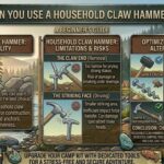 Can I use a regular household claw hammer for tent stakes