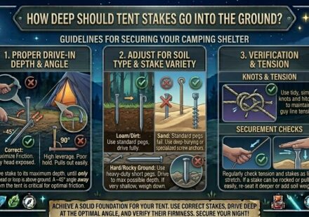 How Deep Should Tent Stakes Go Into the Ground