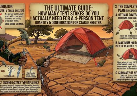 How Many Tent Stakes Do You Actually Need for a 4-Person Tent