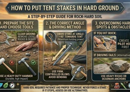 How to Put Tent Stakes in Hard Ground