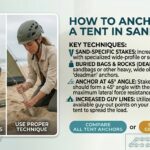 How to anchor tent in sand