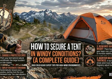 How to secure a tent in windy conditions