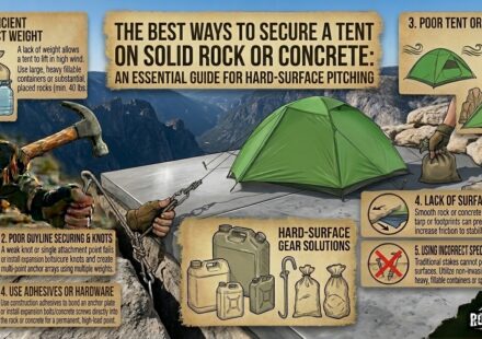 The Best Ways to Secure a Tent on Solid Rock or Concrete