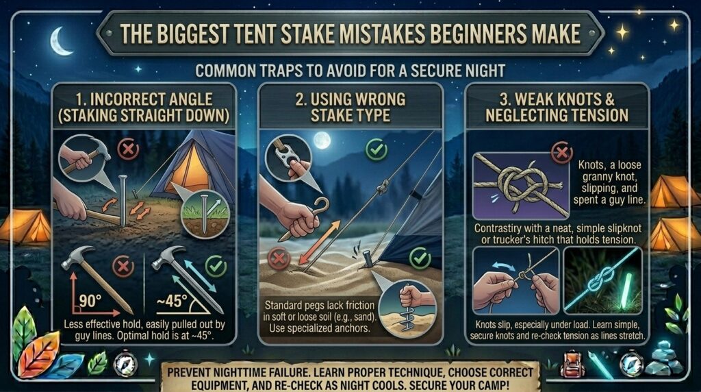 The Biggest Tent Stake Mistakes Beginners Make