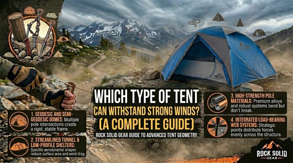 Which type of tent can withstand strong winds