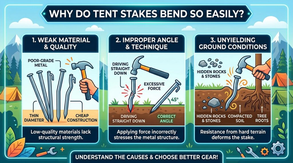 Why Do Tent Stakes Bend So Easily