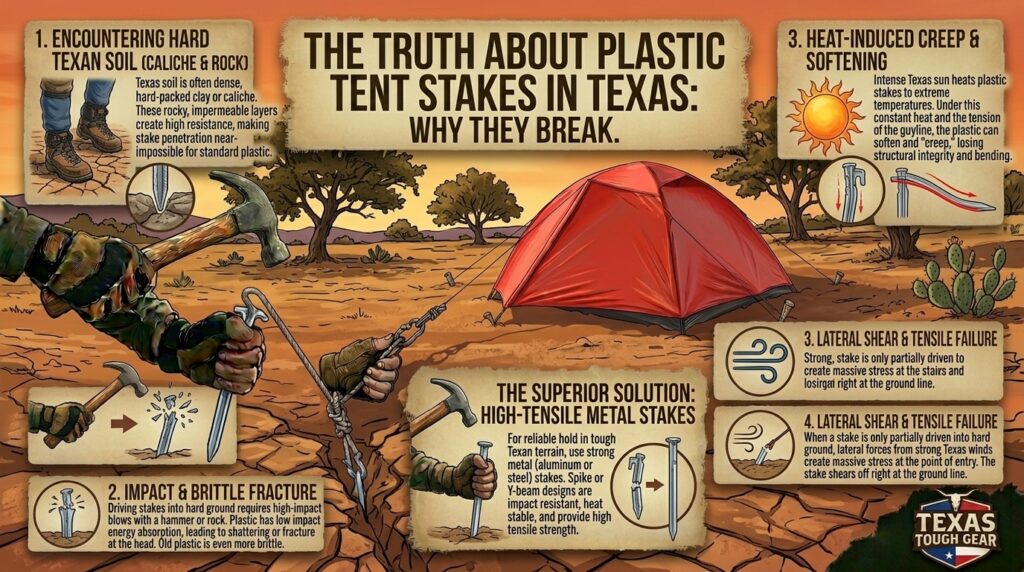 Why Plastic Tent Stakes Break
