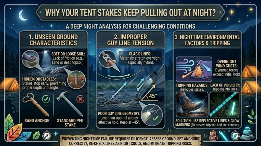 Why Your Tent Stakes Keep Pulling Out at Night