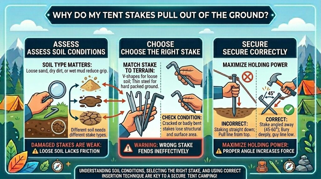 Why do my stakes pull out of the ground