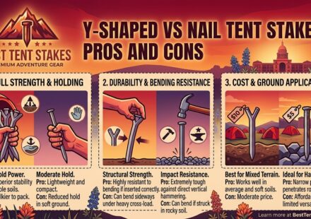 Y-Shaped vs Nail Tent Stakes - Pros and Cons