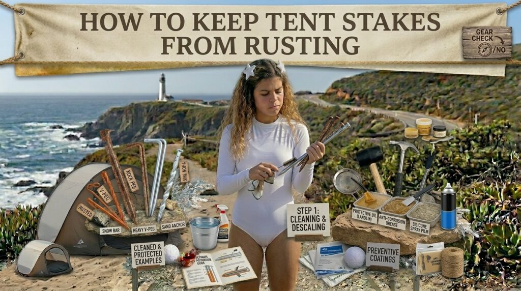 How to keep tent stakes from rusting