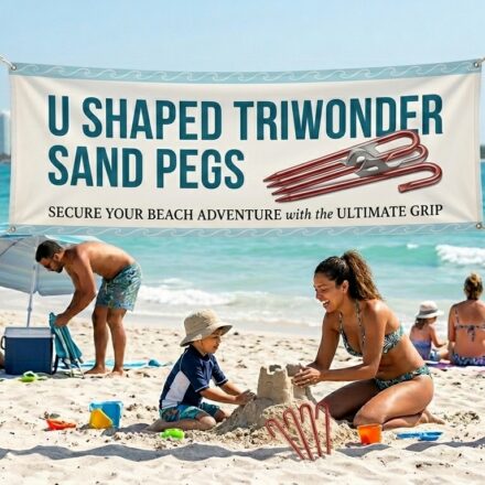 U shaped triwonder sand pegs
