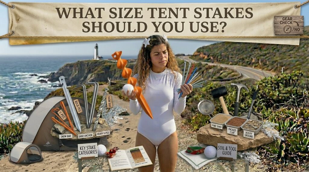 What size tent stakes should you use