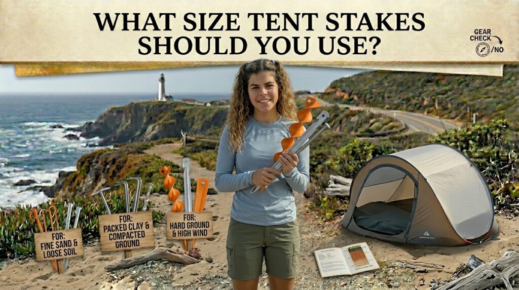 What size tent stakes should you use
