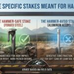 Are there specific stakes meant for hammering