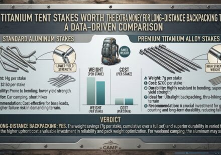Are titanium tent stakes worth the extra money for long distance backpacking hiking trips