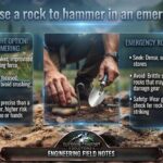 Can I use a rock to hammer in an emergency