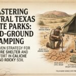Dealing with hard ground when camping at state parks in Central Texas areas