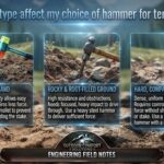 Does soil type affect my choice of hammer for tent stacks