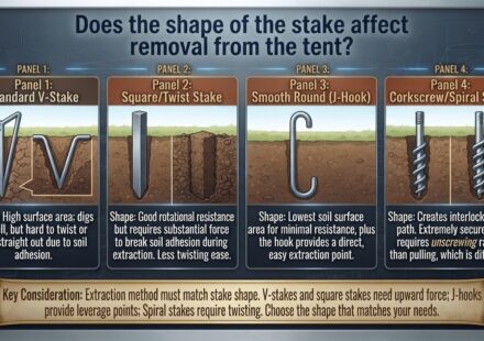 Does the shape of the stake affect removal