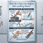 How do I clean my stakes after pulling them