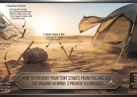 How to prevent your tent stakes from pulling out of the ground in wind
