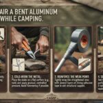 How to repair a bent aluminum tent stake while out on a camping trip