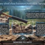 Is a heavy steel claw hammer ever okay for camping