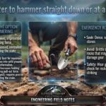 Is it better to hammer straight down or at an angle
