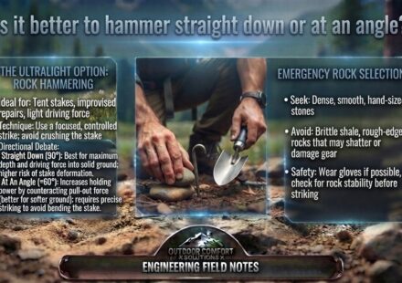Is it better to hammer straight down or at an angle