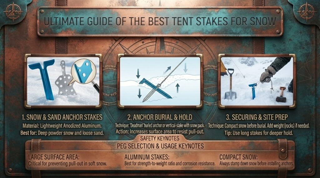 Ultimate guide of the best tent stakes for snow