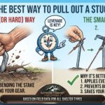 What is the best way to pull out a stuck stake