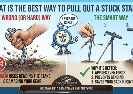 What is the best way to pull out a stuck stake
