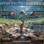Why does my tent stake bend when I hit it
