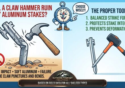 Will a claw hammer ruin my aluminum stakes