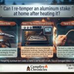 Can I re-temper an aluminum stake at home after heating it