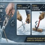 How do I remove a deep Y-beam stake stuck in frozen or hard ground without snapping the cord