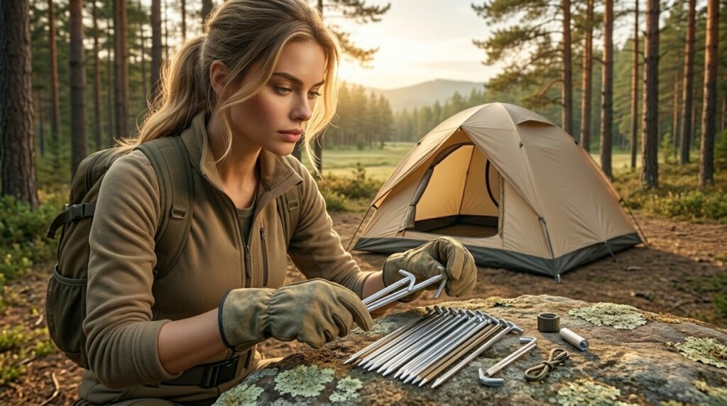 How many spare stakes should I bring on a backpacking trip