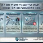 Is it safe to heat titanium tent stakes to bend them back