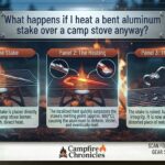 What happens if I heat a bent aluminum stake over a camp stove anyway