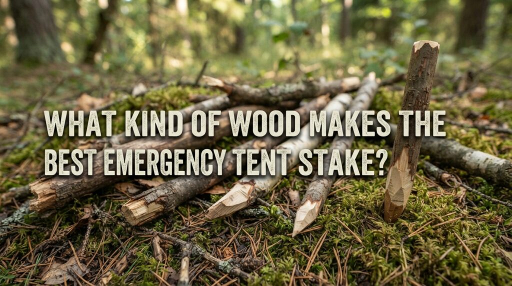 What kind of wood makes the best emergency tent stake